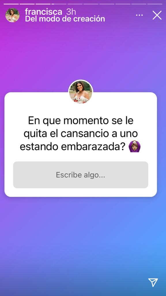 El cansancio es otro de los efectos de su estado, por lo que consultó con sus seguidores cuándo recuperará la energía que la distingue.