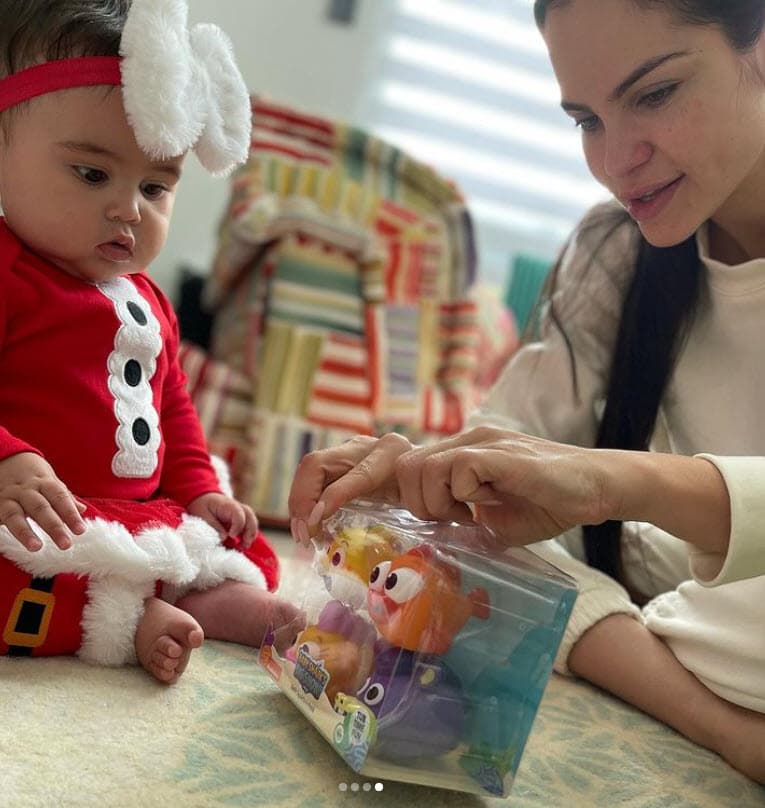 Para Natti también es una Navidad muy especial, pues es la primera que pasa como mamá.