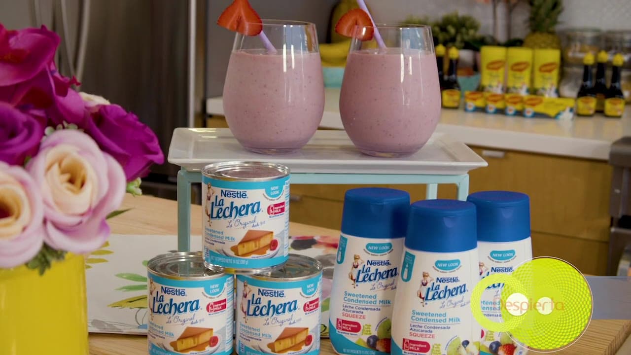 Refresca tu día con este delicioso smoothie de fresas con plátano