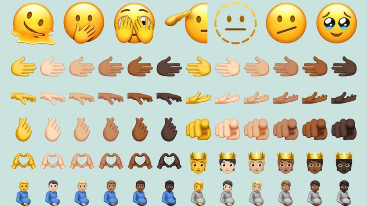Entre los nuevos emojis se incluyen algunas caras algo random.