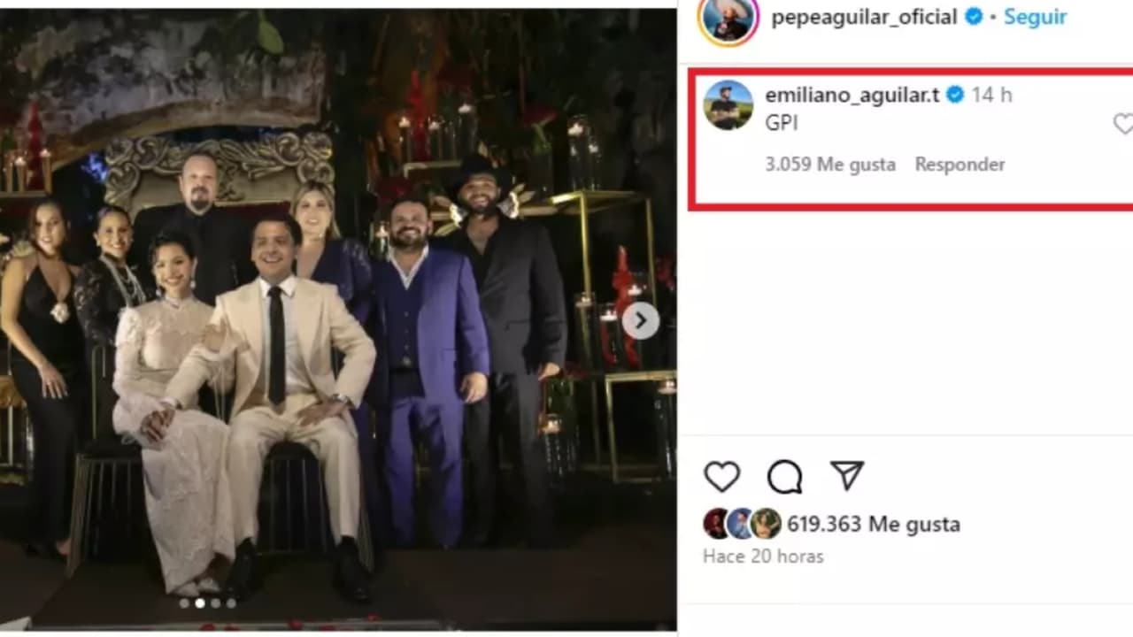 Este fue el comentario con el que Emiliano Aguilar dejó en evidencia que al parecer no lo invitaron a la boda de su media hermana Ángela Aguilar.