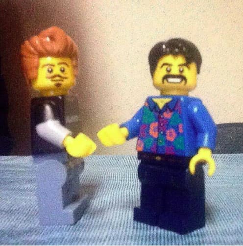 ¡Como figuras Lego!