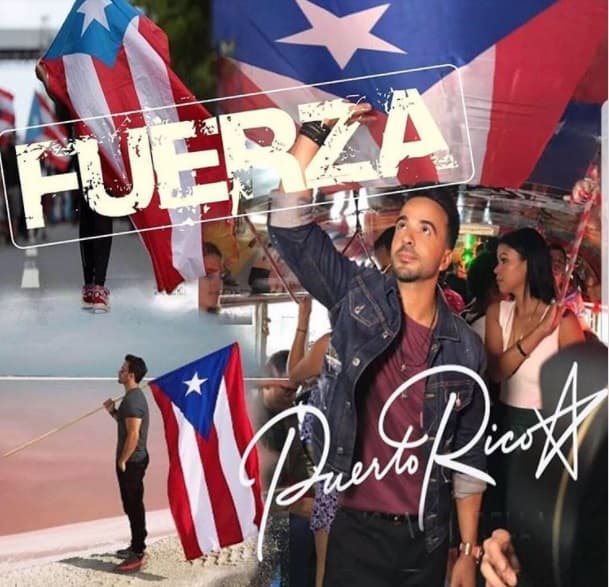 Luego compartió ésta imagen para la gente de Puerto Rico.