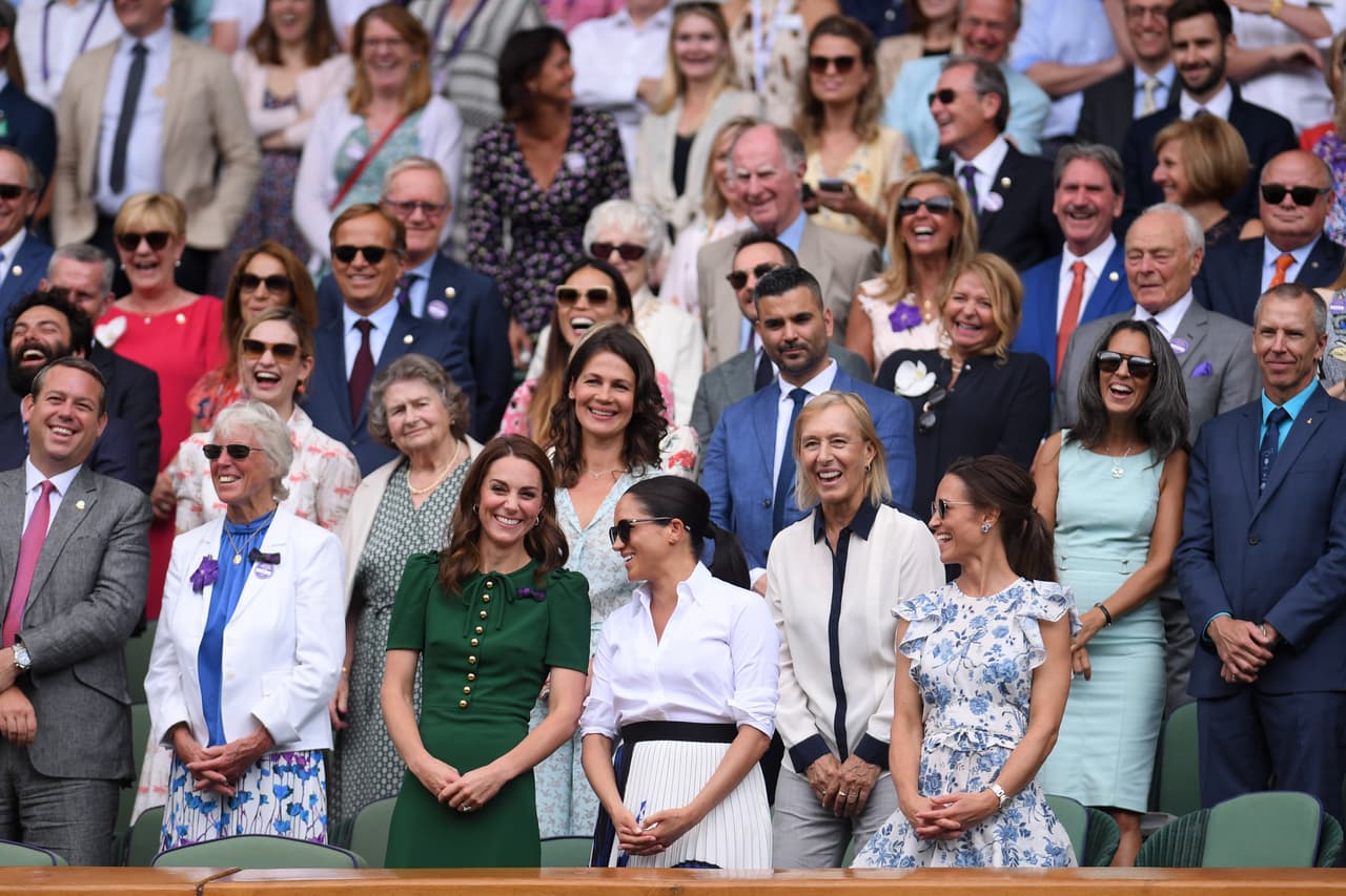 En esta reciente edición del torneo de Wimbledon, tanto Kate como Meghan ya habían asistido a algunos partidos previos.