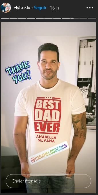 El chef Yisus también recibió mucho cariño, y al igual que Alan, portó su playera de "mejor papá".