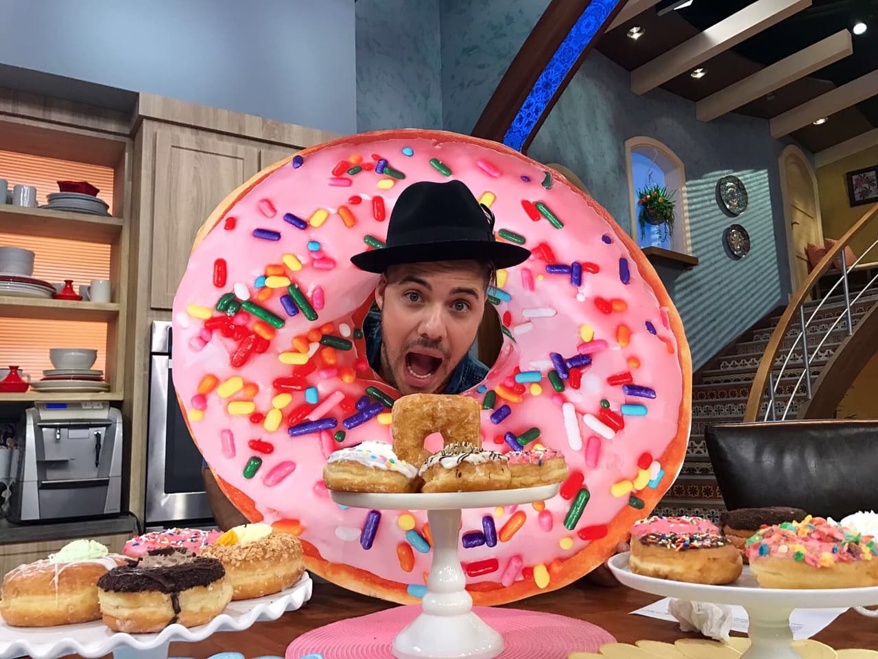 William Valdés estaba muy divertido con tantos colores y sabores.