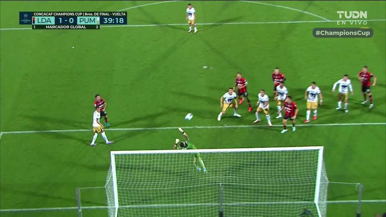 ¡Gol del Alajuelense! Brutal golazo de Diego Campos para el 1-0. vs Pumas