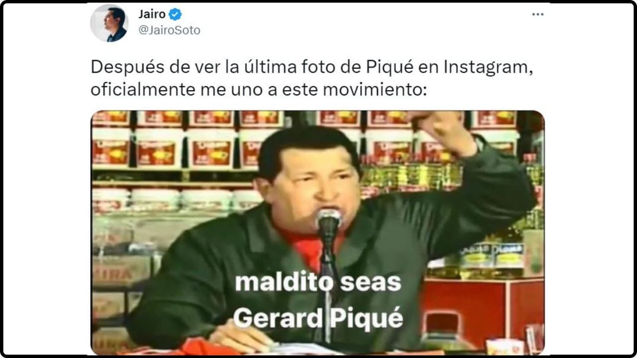 Meme foto Clara Chía y Piqué