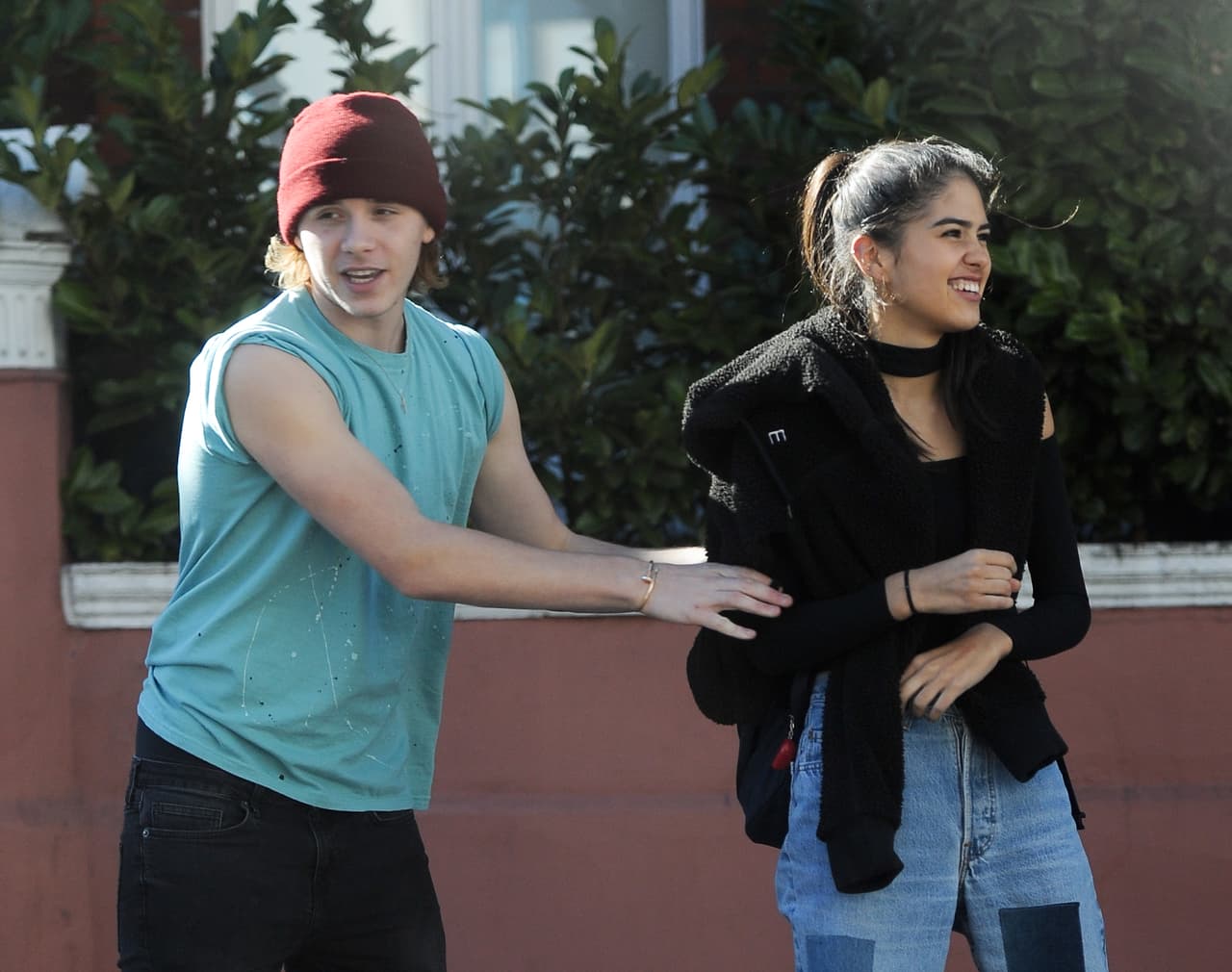 Brooklyn se veía muy animado con ella.