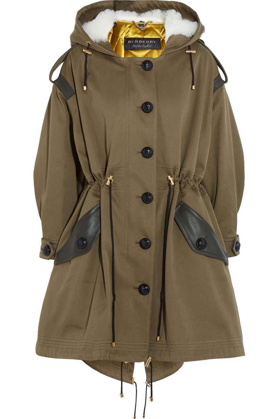 El fijack, esa chamarra larga de corte militar, resorte que recoge en la cintura y muchos bolsillos es una pieza muy urbana que sirve para afrontar cualquier invierno. (Burberry Prorsum)