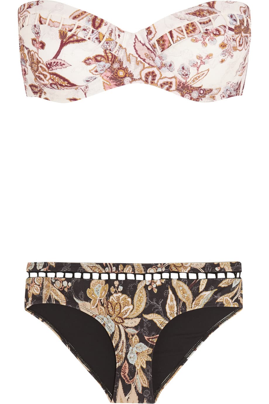 Invierte en un buen bikini, uno elegante, con apliques, que no sucumba ante los caprichos de la temporada sino que logre permanecer siempre en el armario como la mejor arma para conquistar la playa. (Zimmerman)