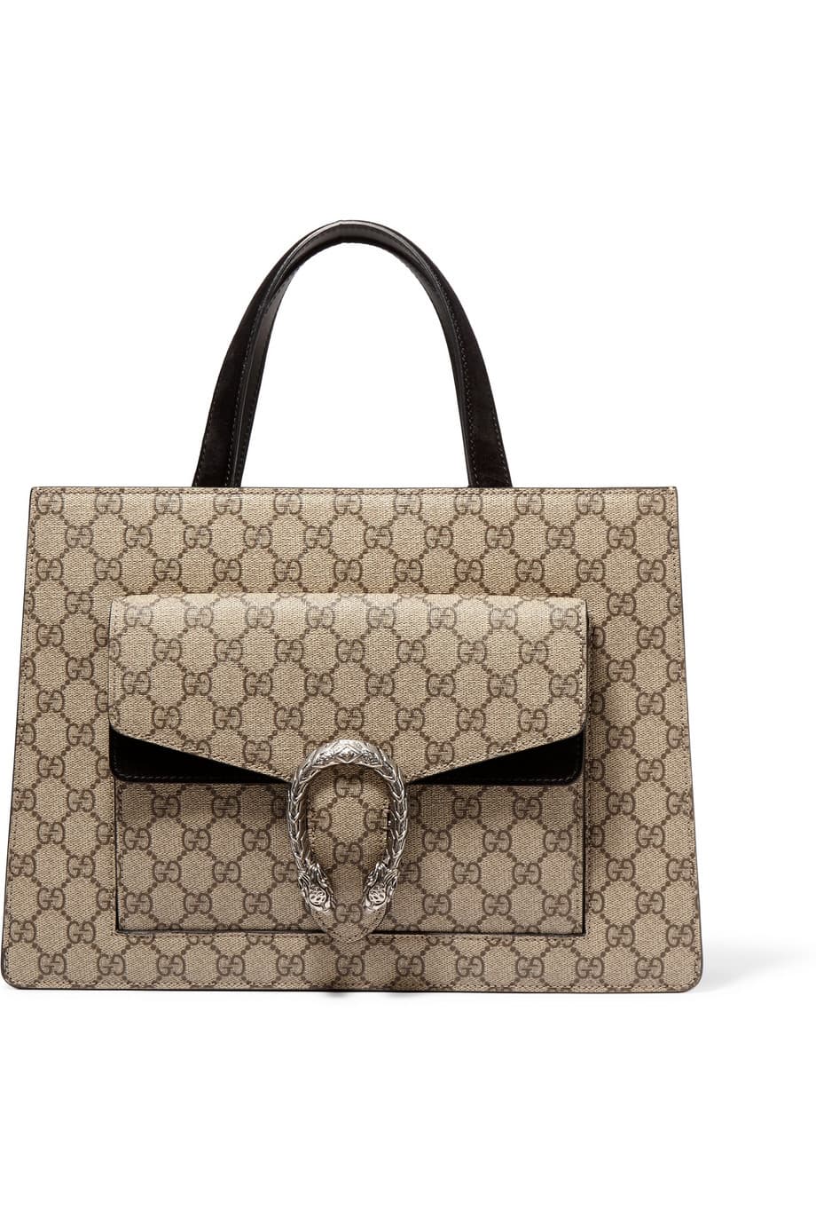 Si quieres replicar ese gesto emblemático de las fashionistas que llevan su cartera en el brazo doblado, debes tener en tu armario una estructurada de manijas cortas. (Gucci)