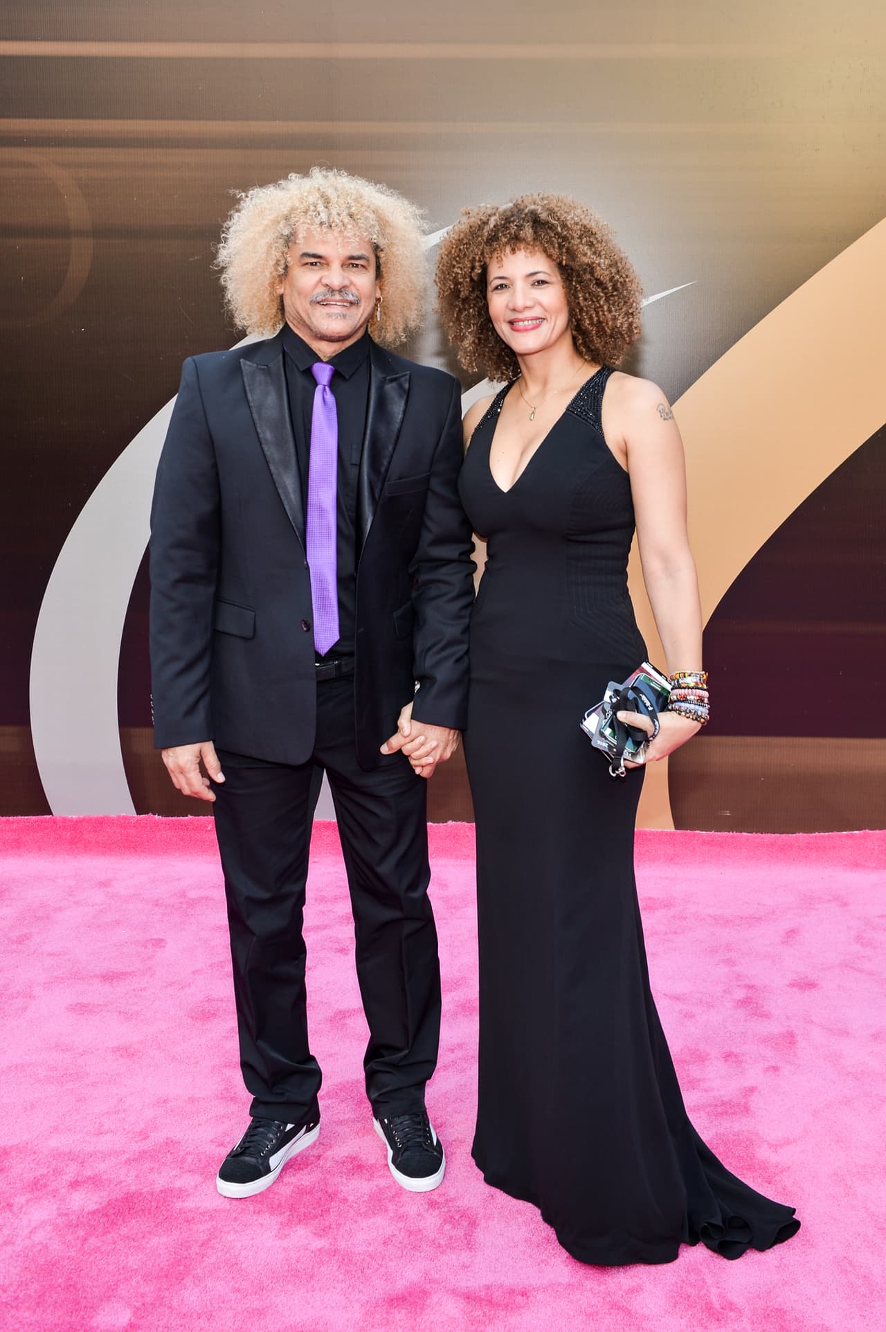 El Pibe Valderrama y su esposa Elvira Redondo.
