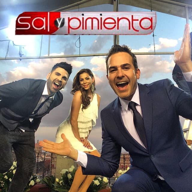 Aquí cuando viajó a México con el equipo de Sal y Pimienta.