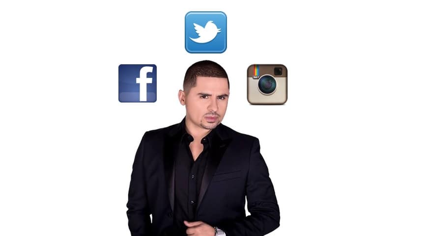 Otra de las maneras en las que el cantante ha encontrado refugio, es en las redes sociales, ya que es súper mediático y muy sociable.