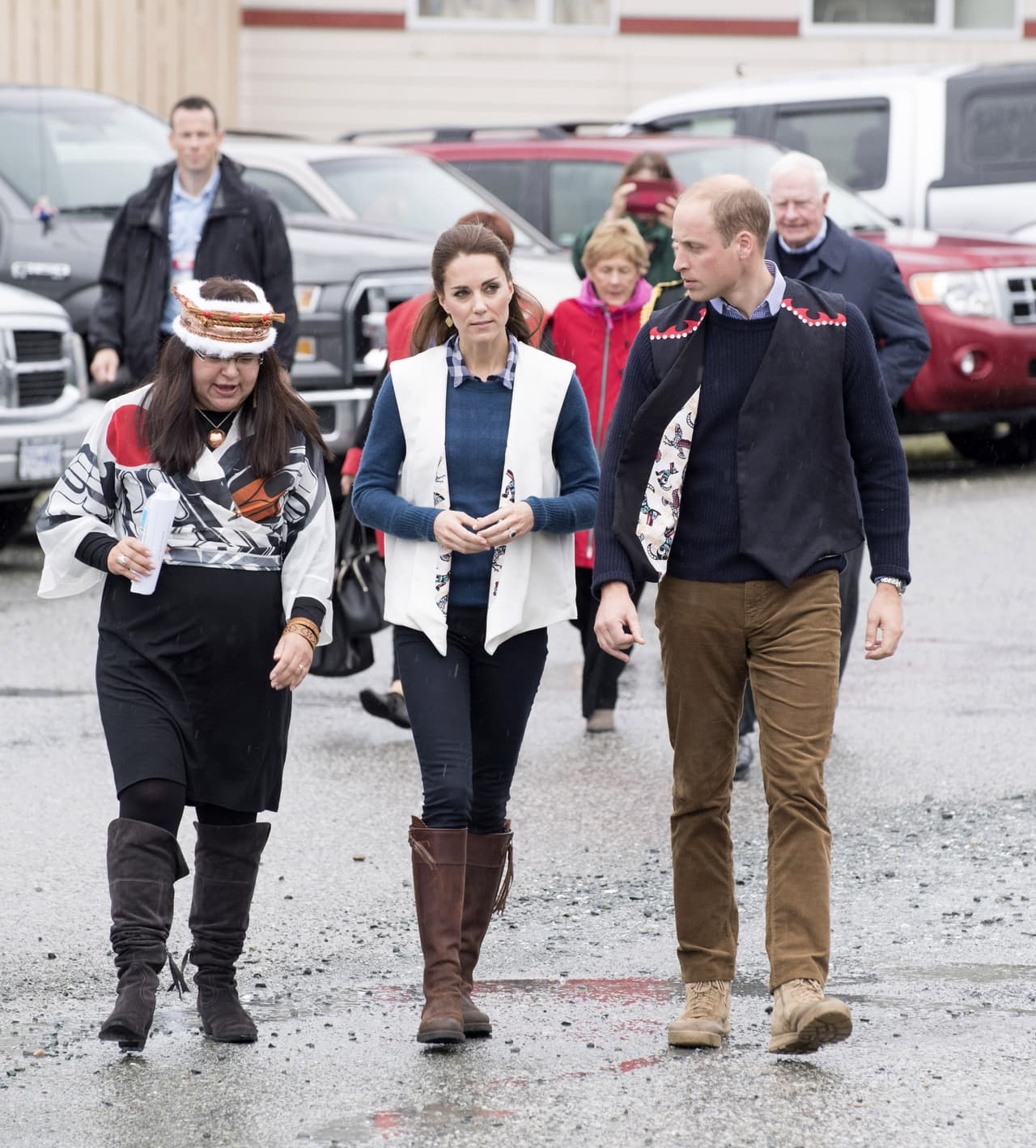 Durante su llegada a Bella Bella.