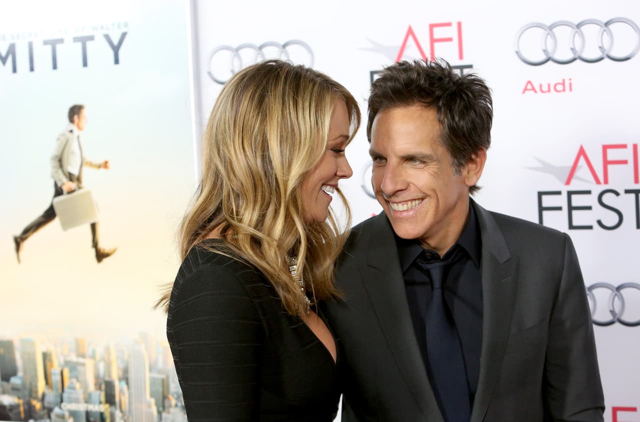 Ben Stiller y su esposa Christine Taylor, otro ejemplo de parejas que gozan con la risa.