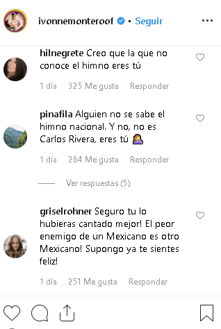 De inmediato, el público de las redes le hizo saber la equivocación que estaba cometiendo, aunque no faltaron los mensajes ofensivos a la actriz.