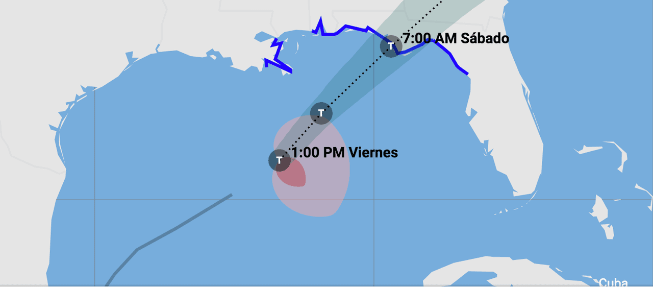 En vivo: Se forma la tormenta tropical Nestor y va rumbo a Florida