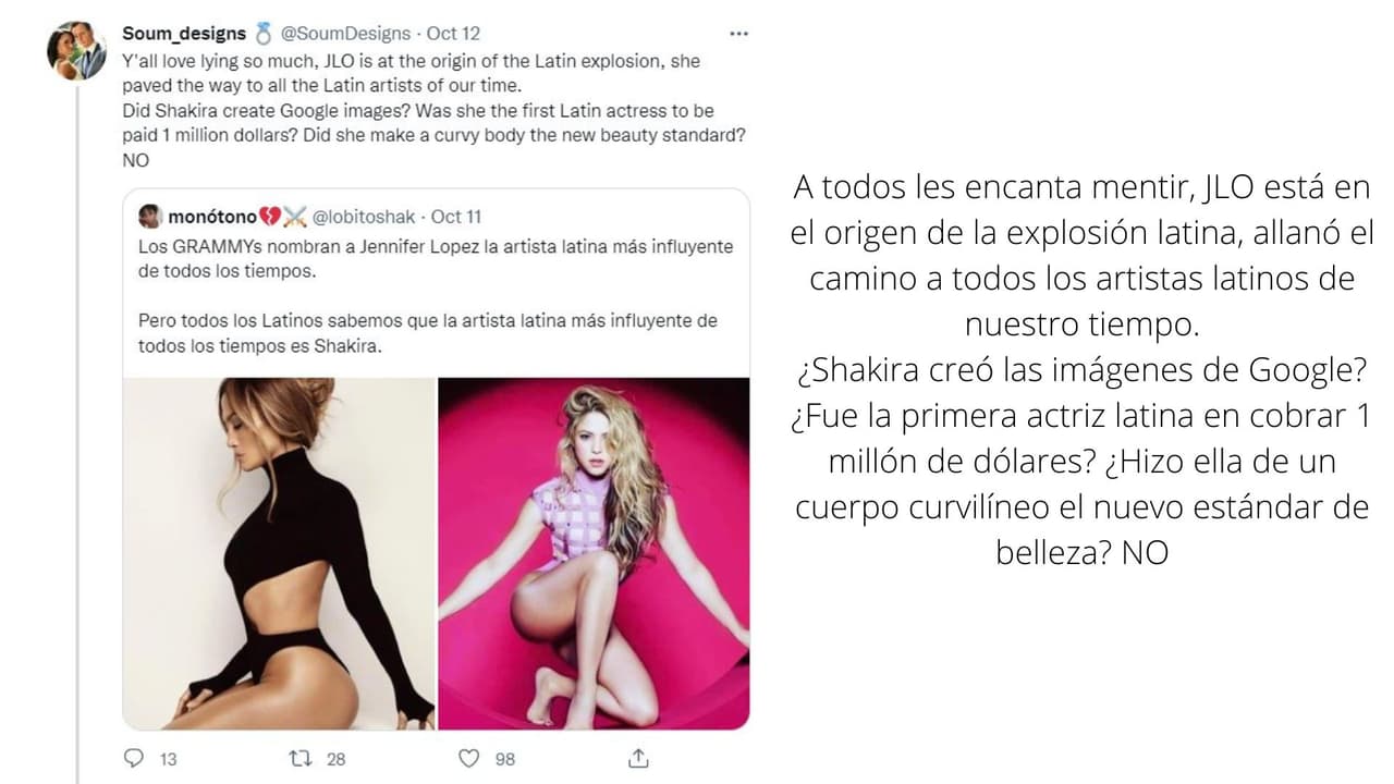 Internautas defienden a JLo