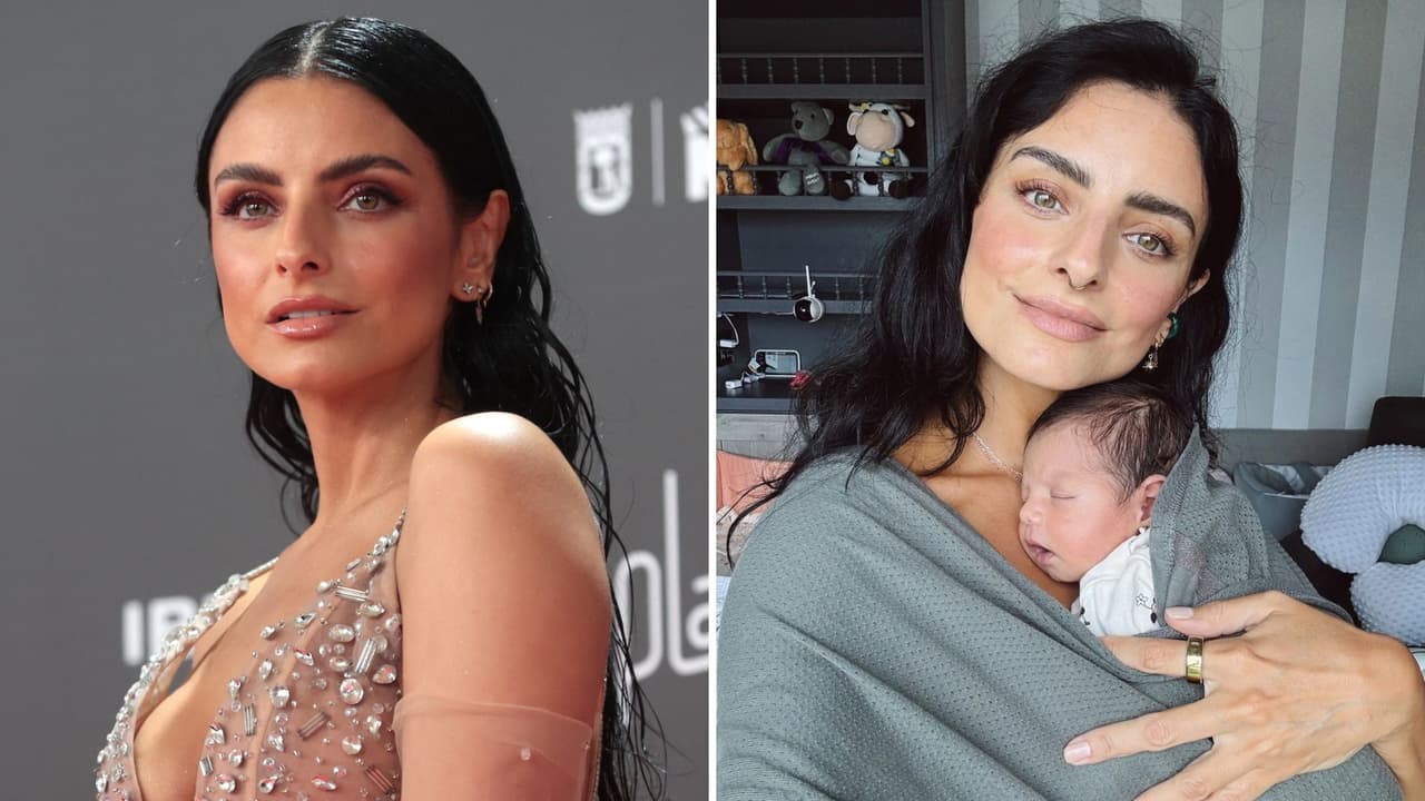 Tras anunciar que su familia crece, Aislinn Derbez aparece con bebé en brazos