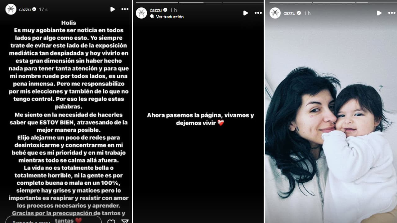 Cazzu publica su sentir ante la polémica sobre su ruptura con Nodal.