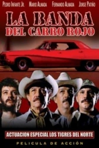 'La Banda del Carro Rojo' se estrenó en 1977 bajo la dirección de Rubén Galindo. La historia relata la travesía de dos hermanos y dos amigos más que se convirtieron en narcotraficantes por carencias económicas. A bordo de un carro rojo se enfrentan a enemigos y vivirán situaciones que les podrían costar la muerte. Los Tigres del Norte tienen una participación especial en la película.