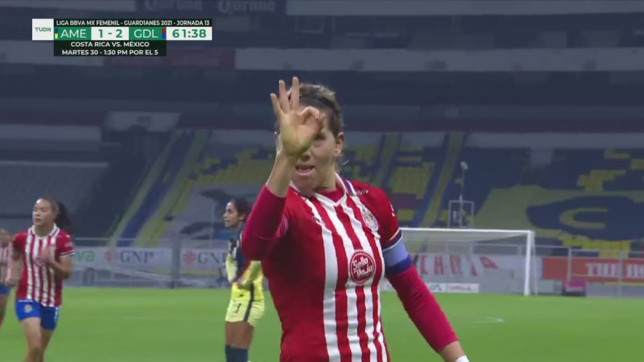 ¡Combinación letal! Alicia Cervantes la hace de lujo para el 1-3 de Chivas
