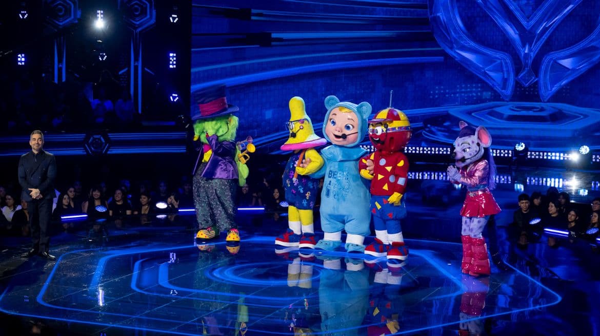 Maestro Bops, Chupón, Bebé y Sonaja y Hieny Fer en '¿Quién es la Máscara?'