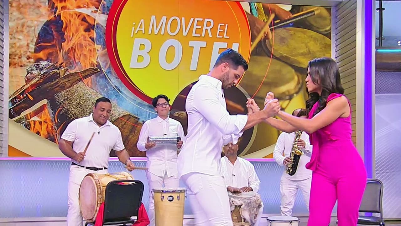 La mezcla de sonidos africanos y caribeños hizo que el chef Yisus moviera el esqueleto y animará a todos en el estudio. Como un plus en su número, invitó a bailar a la dominicana Francisca Lachapel.