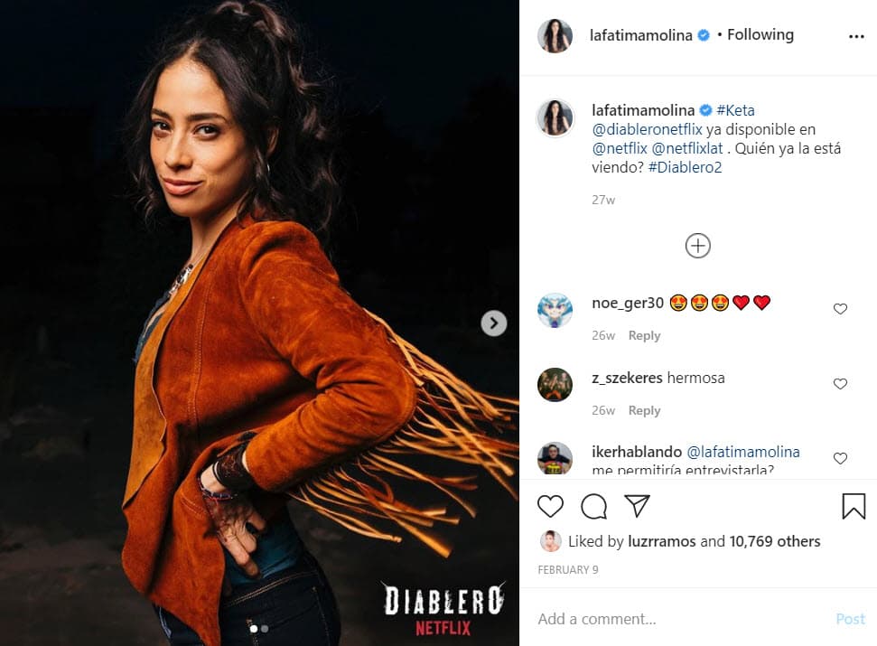 El año 2018 fue importante para su carrera, participó en la serie Diablero, interpretando a Keta.