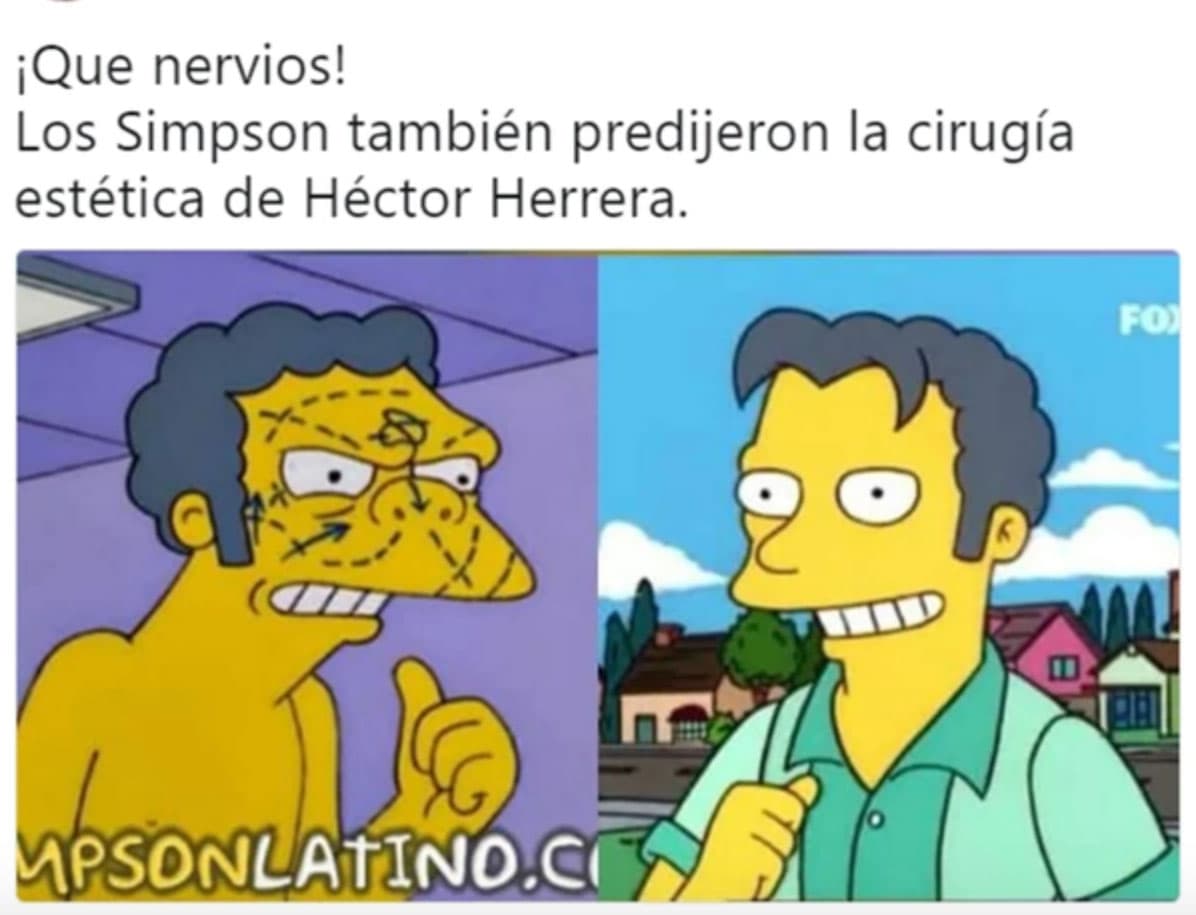 Y hubo algunos que hasta aseguraron que el famoso show de dibujos animados acertó nuevamente en sus predicciones con este cambio de
<b>Héctor</b>.