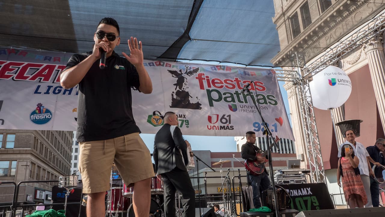 La celebracion de Independencia en el Fulton Mall
