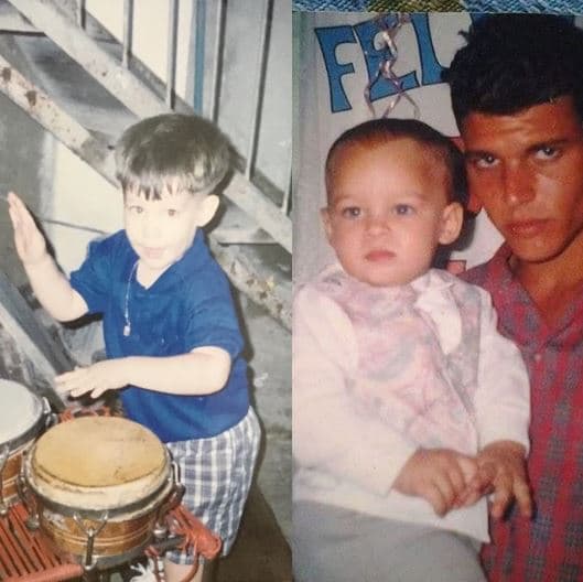 Desde muy chico tuvo inclinación por la música.