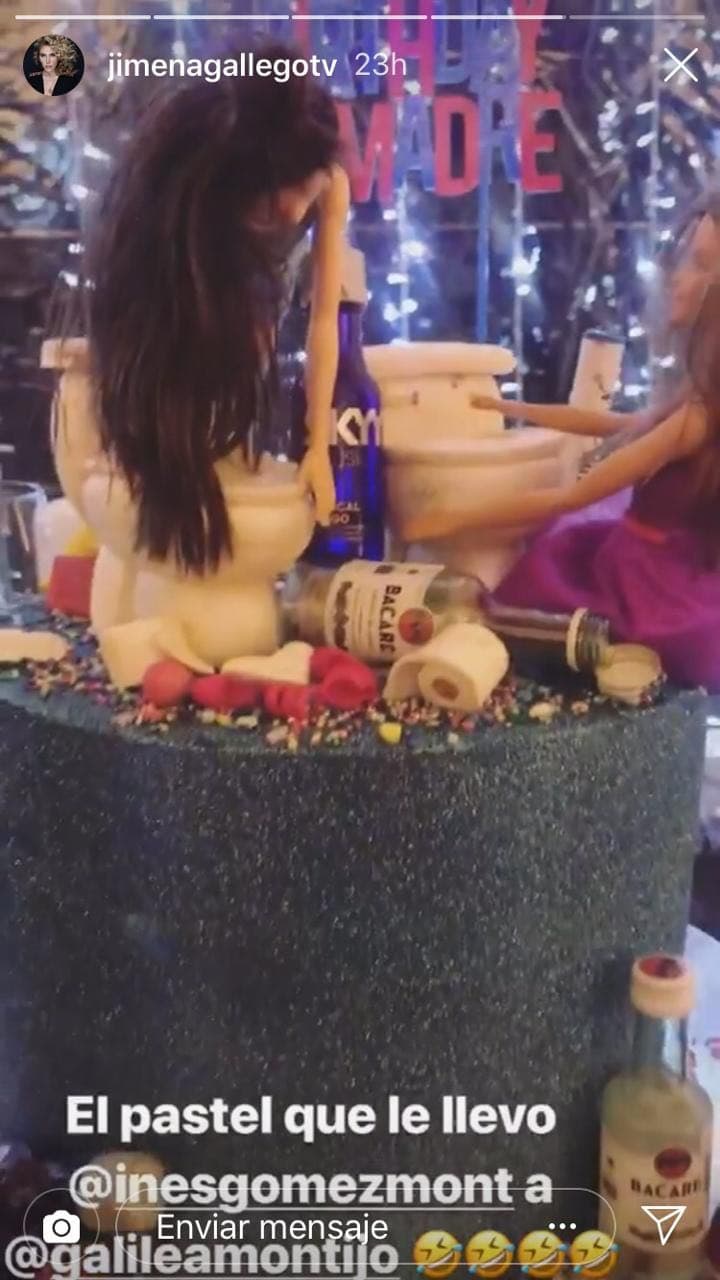 La presentadora de ojos azules platicó con Univision Entretenimiento acerca del festejo: "Es un pastel con muchísimo amor que no dejé que nadie mordiera, porque es una verdadera obra de arte".