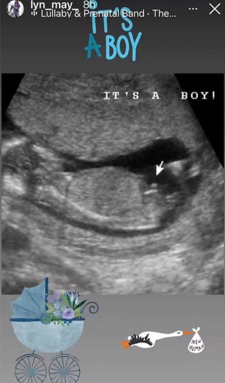 El 9 de agosto Lyn May anunció que estaba esperando un embarazo doble y mostró la imagen de un ultrasonido.
<br>