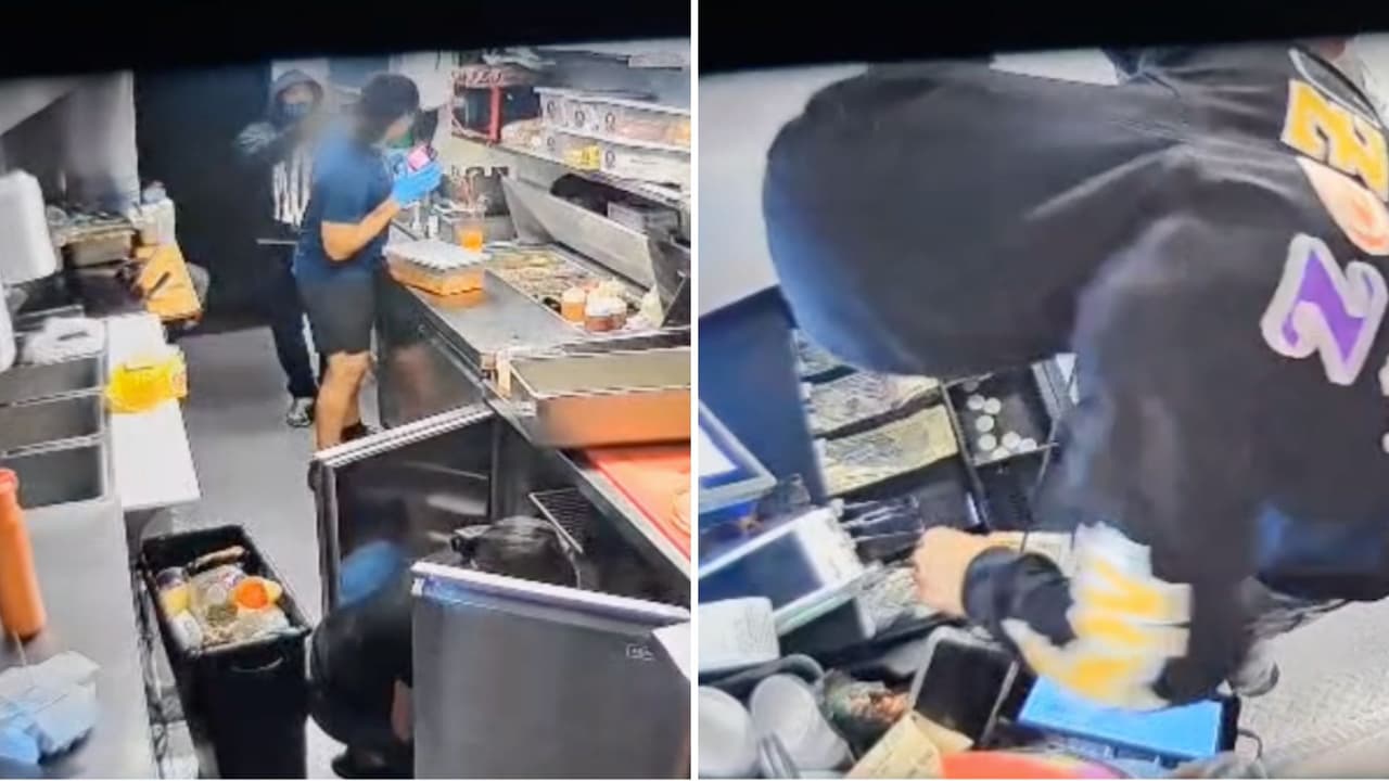 Encañonan a empleados durante robo a un camión de tacos en Stockton: cámara lo capta todo