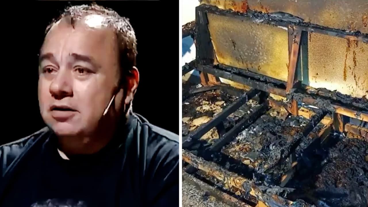 Muere quemado querido presentador de TV: las imágenes del feroz incendio en que perdió la vida