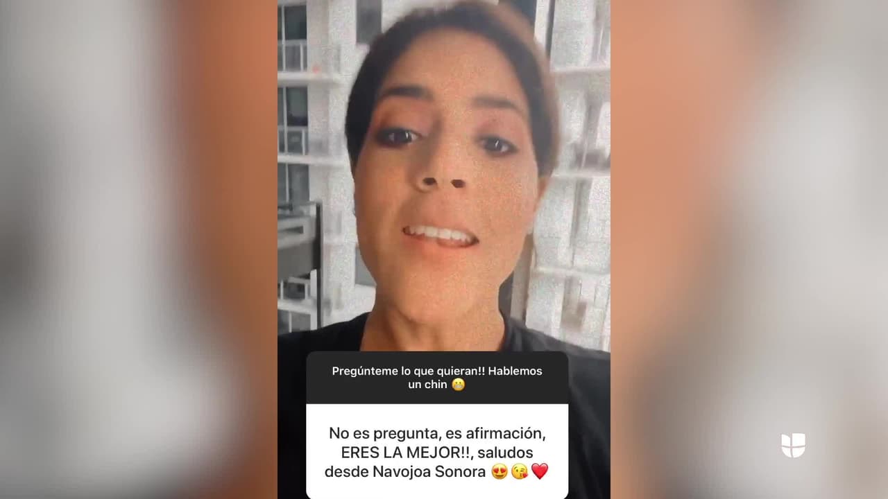 Los elogios y mensajes positivos no faltaron en su sesión de preguntas y respuestas. Ella le mandó besos a todos ellos.