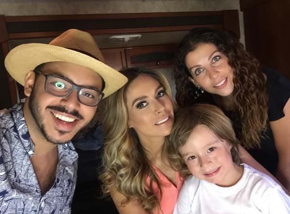 Galilea, acompañada de su equipo y Mateo. estuvieron trabajando desde Santiago, en República Dominicana.