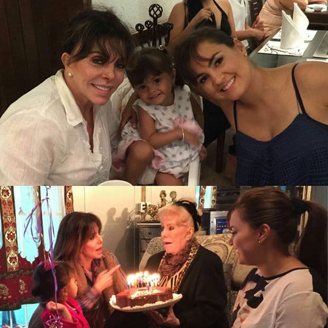 Pero fue Verónica Castro quien de inmediato se encariñó con esta pequeñita.