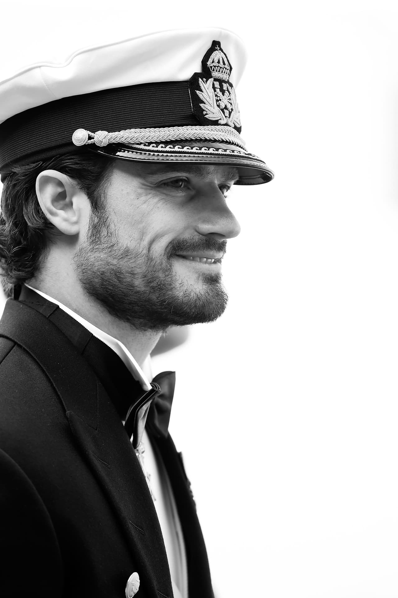 El príncipe también lucía muy contento y súper guapo.