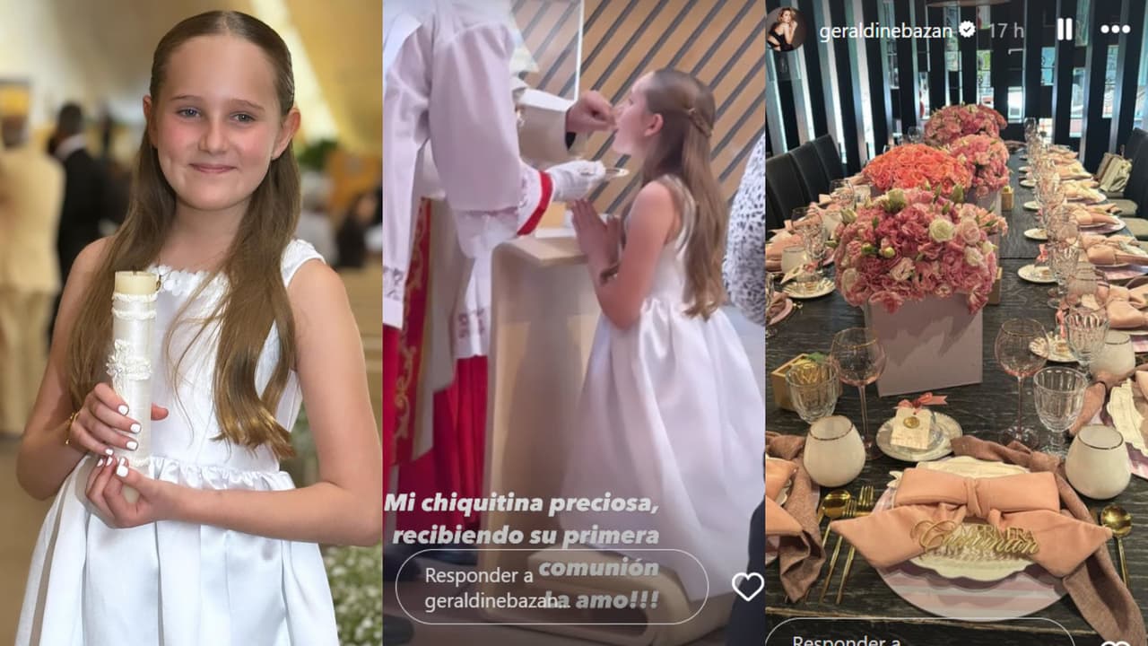 La fiesta de la primera comunión de la hija de Geraldine Bazán y Gabriel Soto se llevó a cabo en Bosques de las Lomas, una exclusiva zona de la Ciudad de México.
