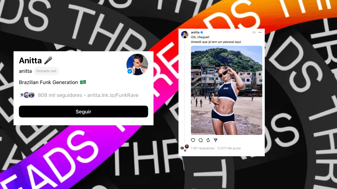 <b>Anitta</b> compartió una foto desde alguna playa de Brasil, con un mensaje en portugués que dice "me encanta que haya gente aquí".