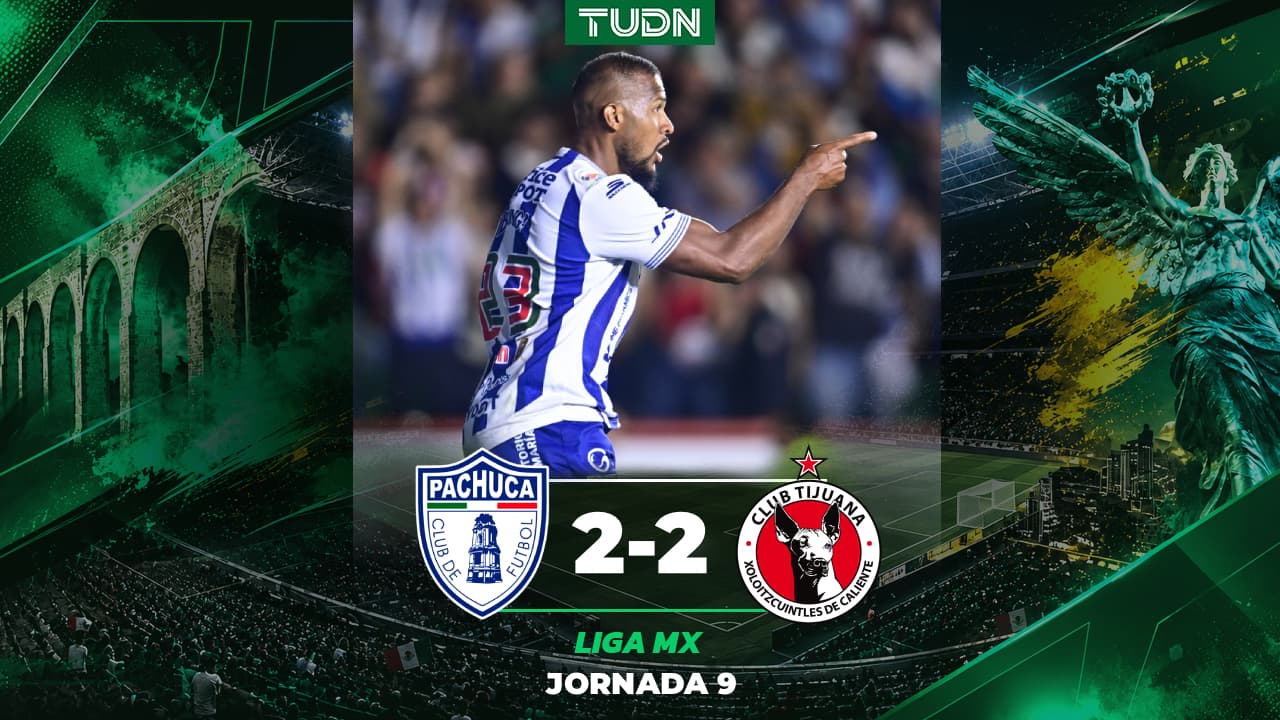 Pachuca rescata el empate frente a Xolos de la mano de Salomón Rondón