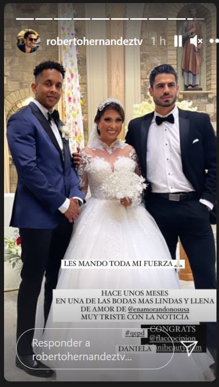 Otro miembro del programa, 
<b>Roberto Hernández</b>, lamentó la "triste" noticia.