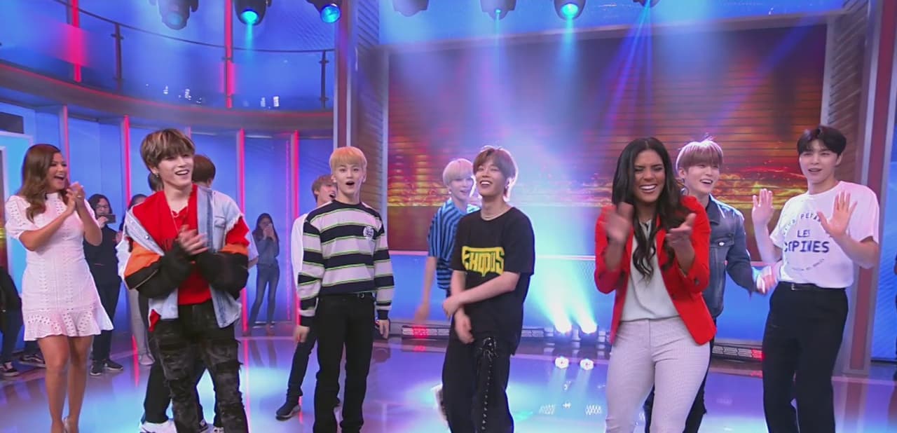 El grupo que se hizo famoso con el sencillo ‘Fire Truck’ en el 2016 se divirtió a lo grande con las conductoras de Despierta América y las seguidoras que no paraban de animarlos.