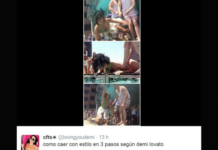 Pobre Demi... fue la comidilla en la red.