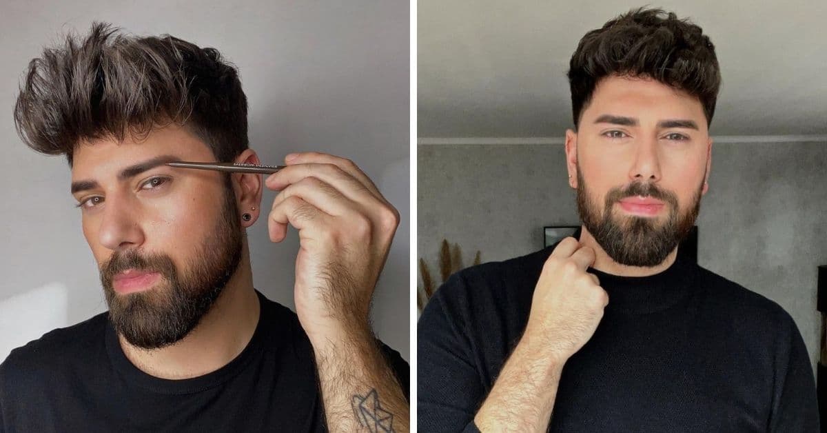 El maquillaje para hombres es la nueva tendencia en TikTok y este influencer lo defiende