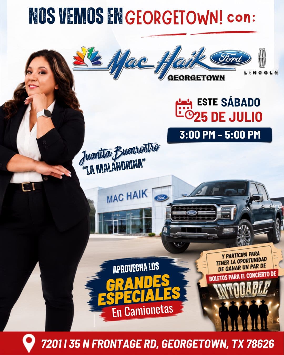 🚘🎉 ¡Este sábado nos vemos en Georgetown! 🎉🚘
